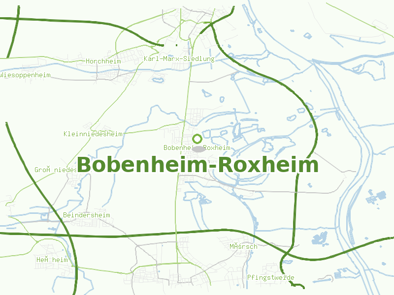Karte von Bobenheim-Roxheim