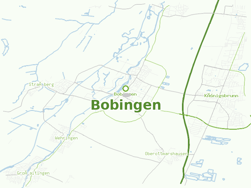 Karte von Bobingen