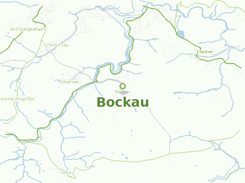 Karte von Bockau