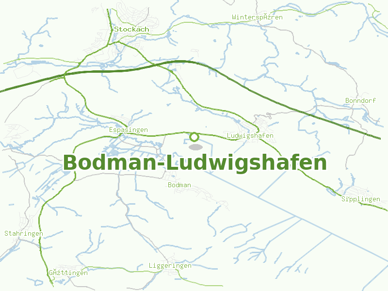 Karte von Bodman-Ludwigshafen