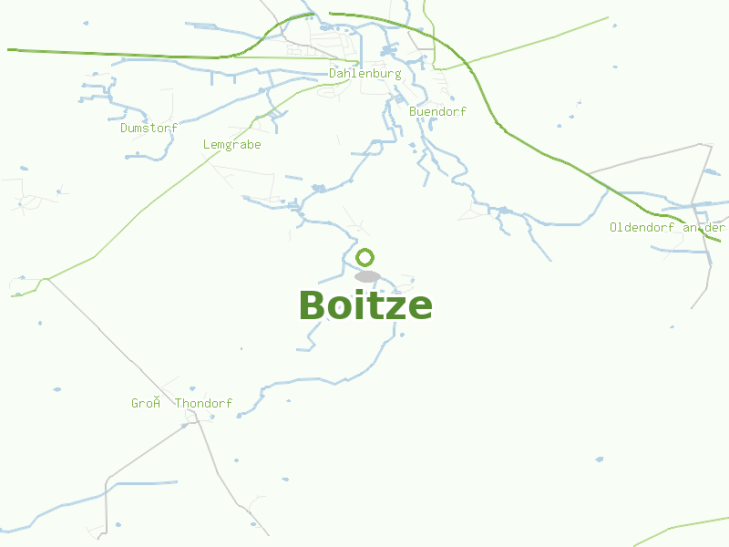 Karte von Boitze