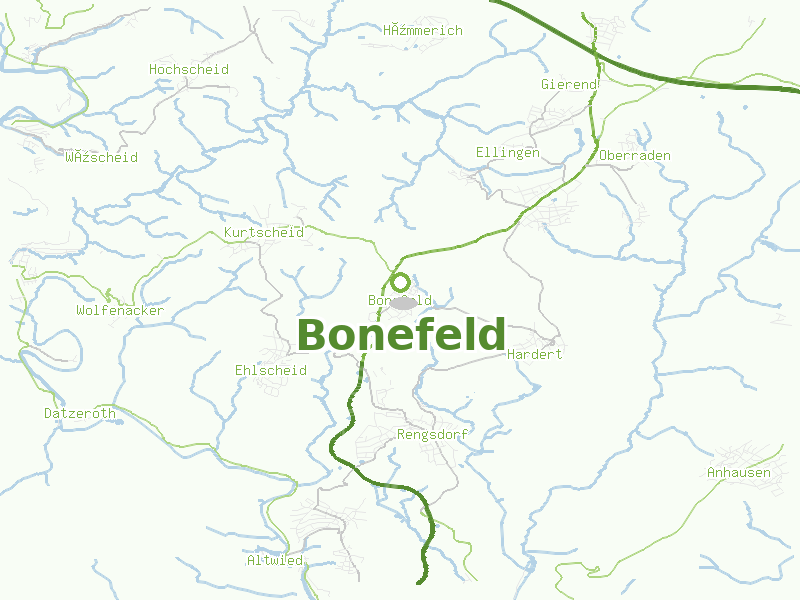 Karte von Bonefeld