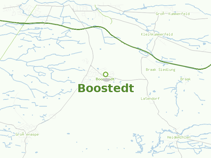 Karte von Boostedt