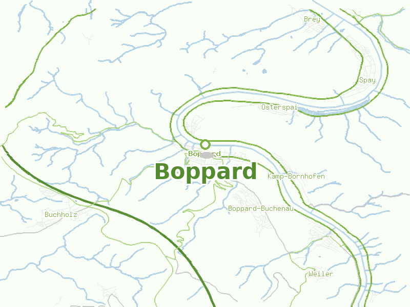 Karte von Boppard