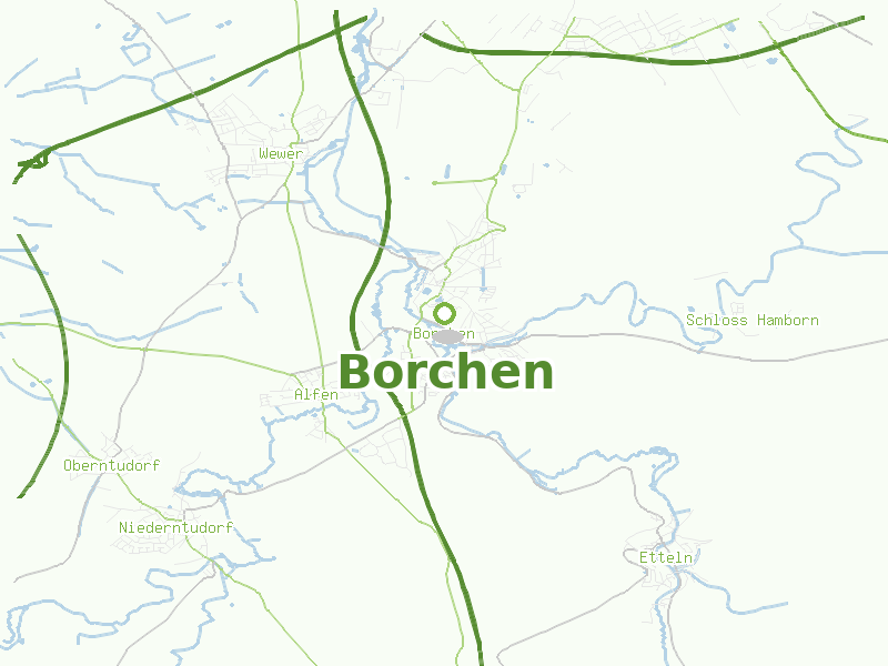 Karte von Borchen