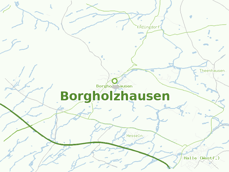 Karte von Borgholzhausen