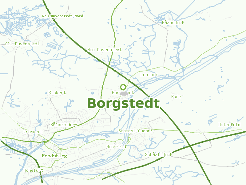 Karte von Borgstedt