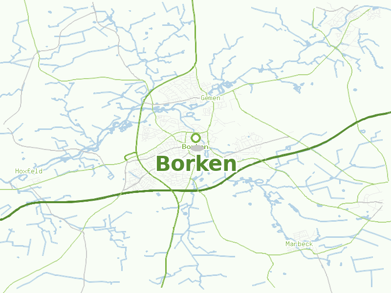 Karte von Borken