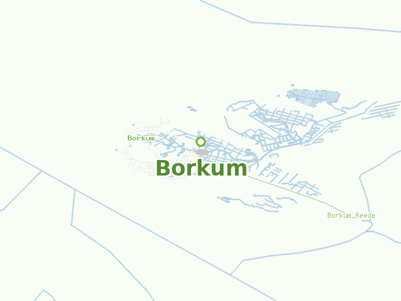 Karte von Borkum