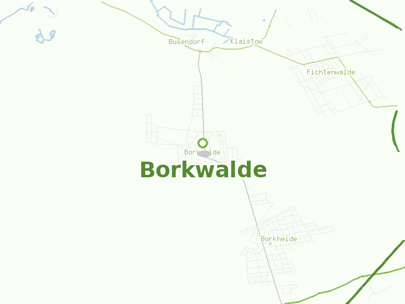 Karte von Borkwalde