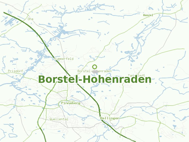 Karte von Borstel-Hohenraden