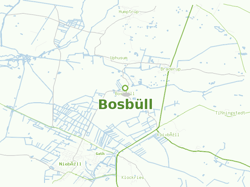 Karte von Bosbüll