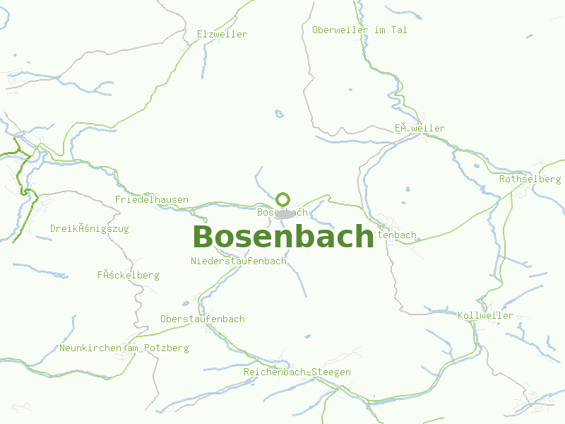 Karte von Bosenbach