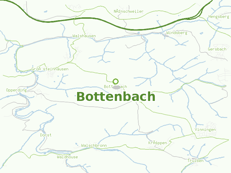 Karte von Bottenbach