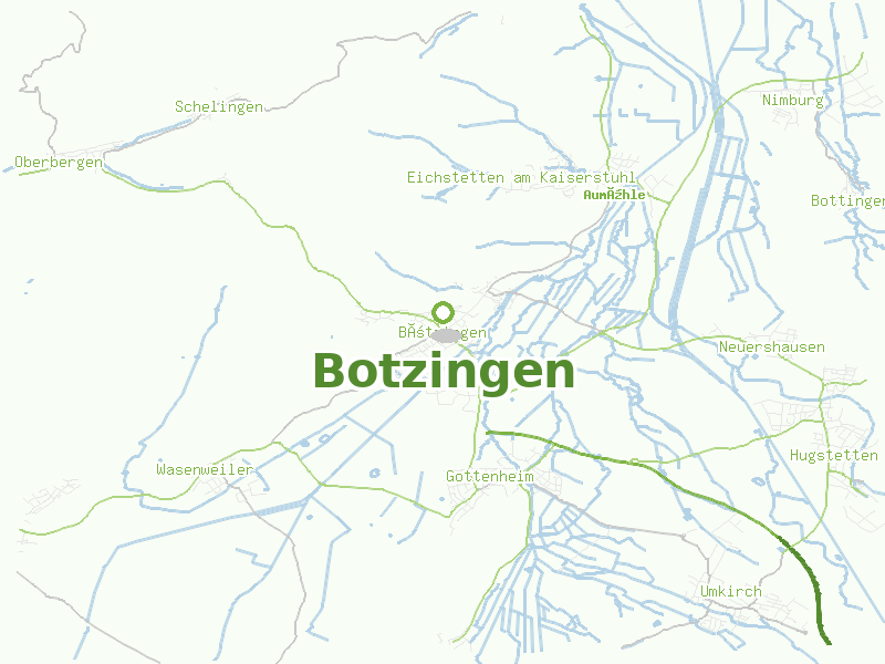 Karte von Botzingen