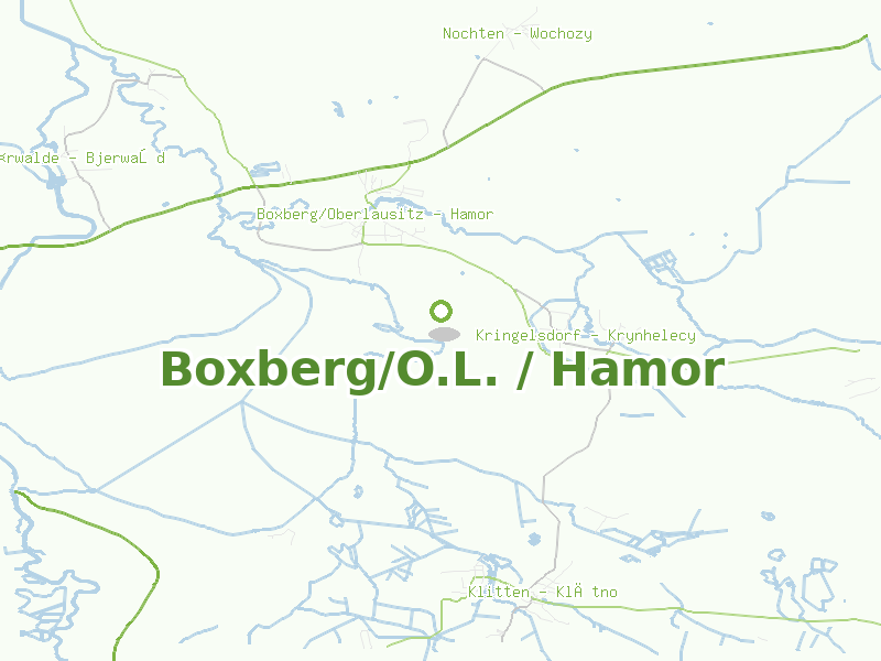 Karte von Boxberg/O.L. / Hamor