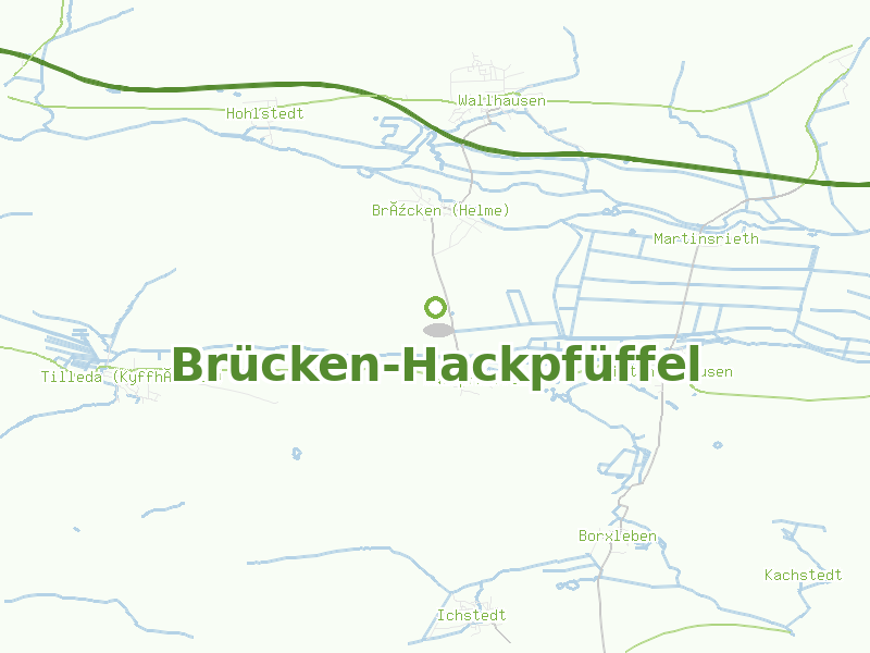 Karte von Brücken-Hackpfüffel