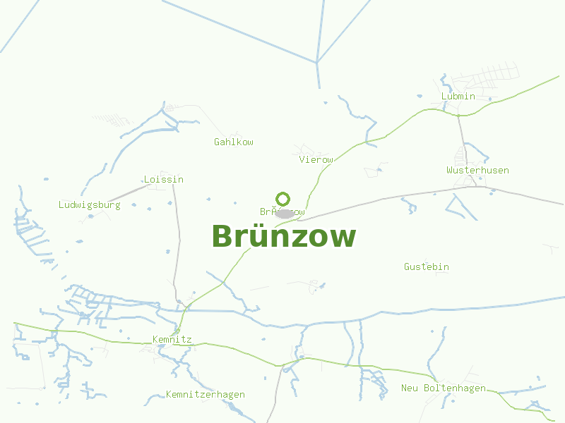 Karte von Brünzow