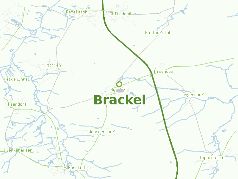 Karte von Brackel