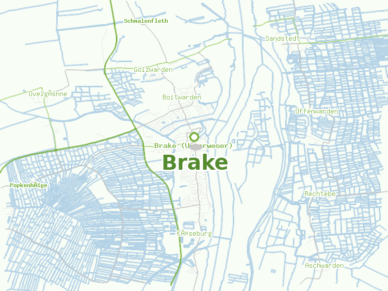 Karte von Brake