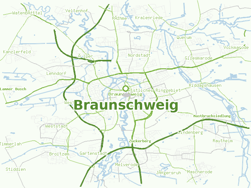 Karte von Braunschweig