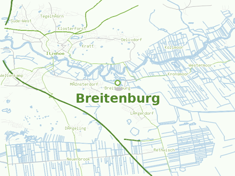 Karte von Breitenburg