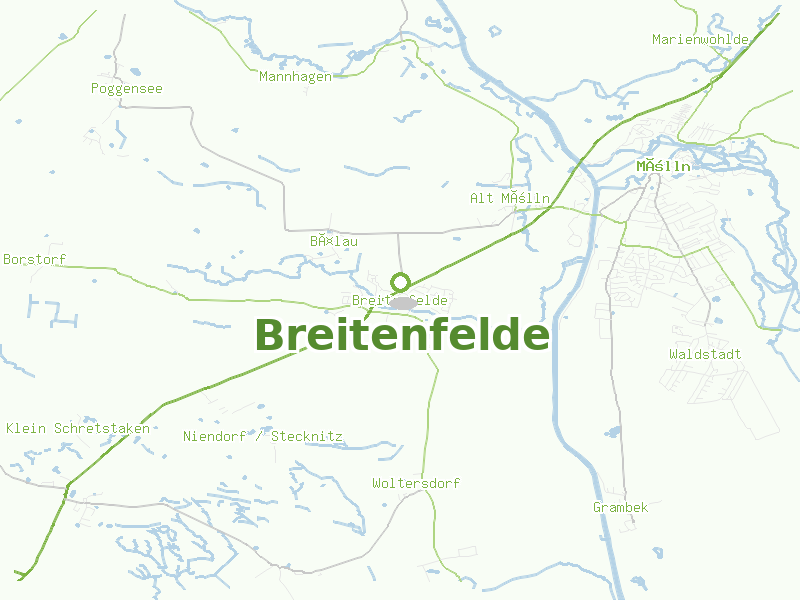 Karte von Breitenfelde