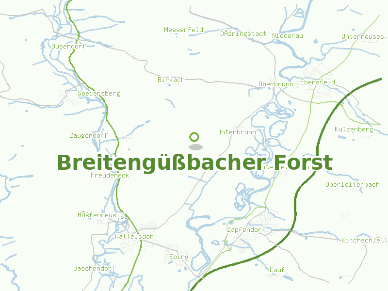 Karte von Breitengüßbacher Forst