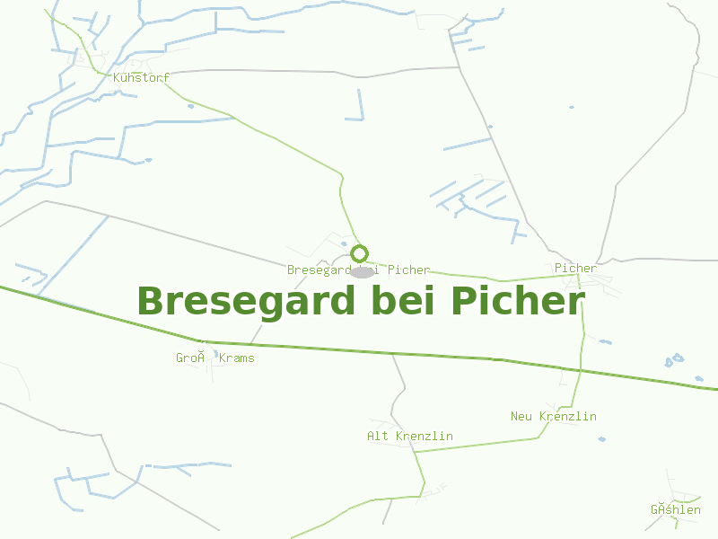 Karte von Bresegard bei Picher