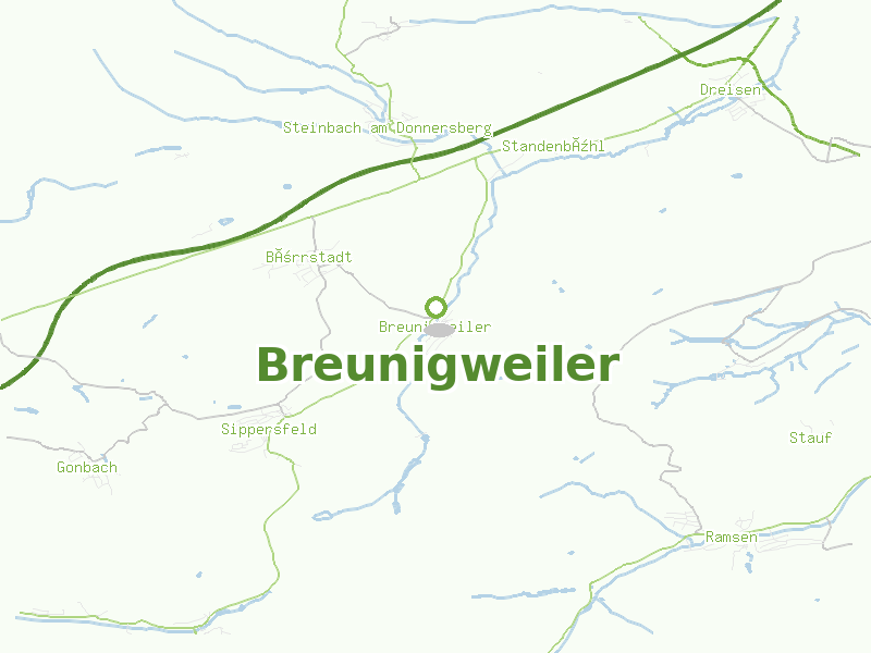 Karte von Breunigweiler