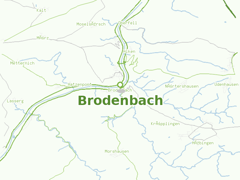 Karte von Brodenbach