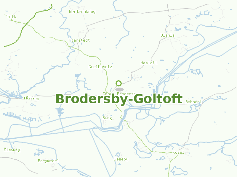 Karte von Brodersby-Goltoft