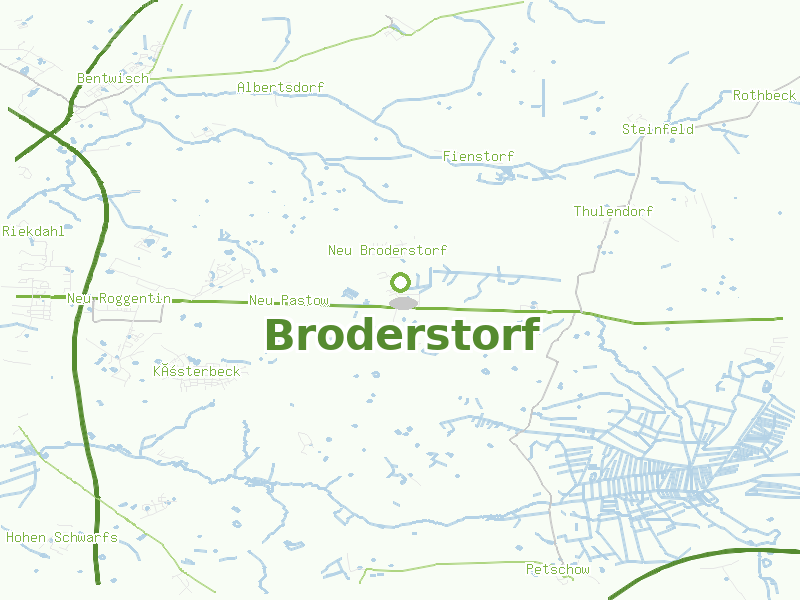 Karte von Broderstorf