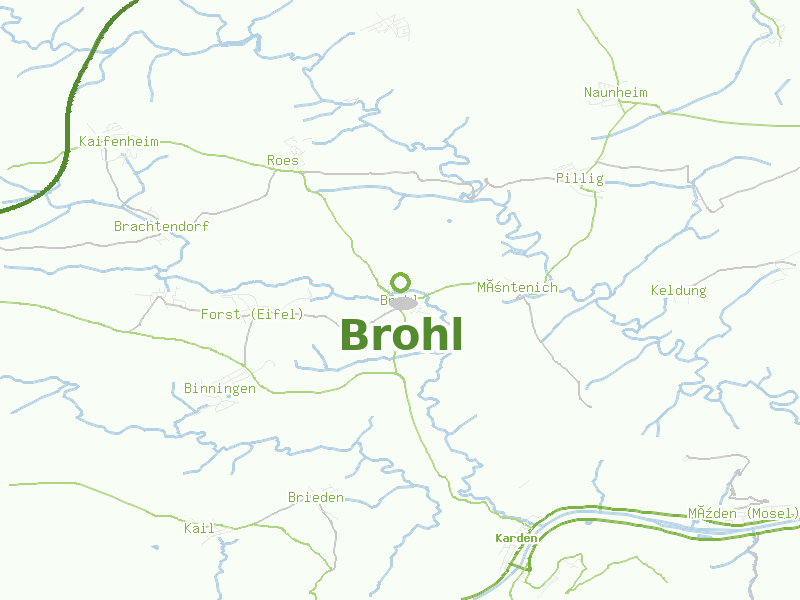 Karte von Brohl