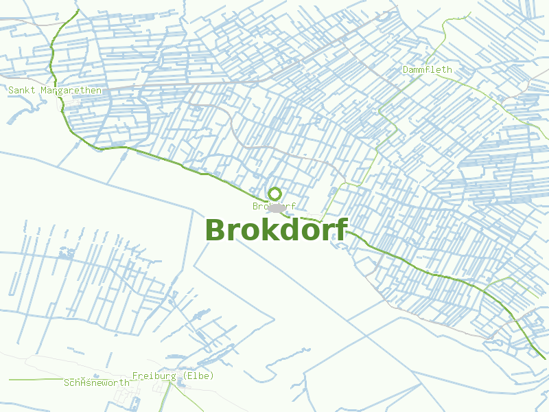 Karte von Brokdorf