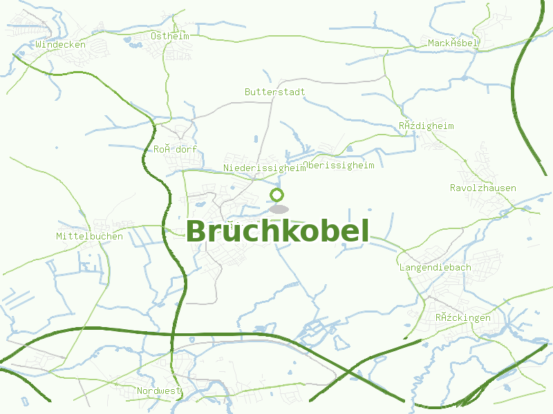 Karte von Bruchkobel