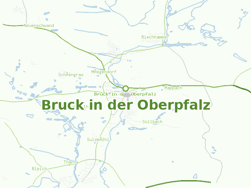 Karte von Bruck in der Oberpfalz