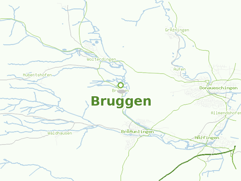 Karte von Bruggen
