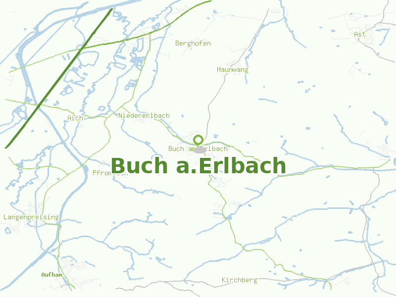 Karte von Buch a.Erlbach