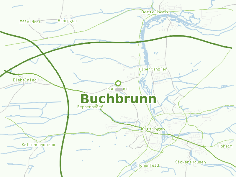 Karte von Buchbrunn