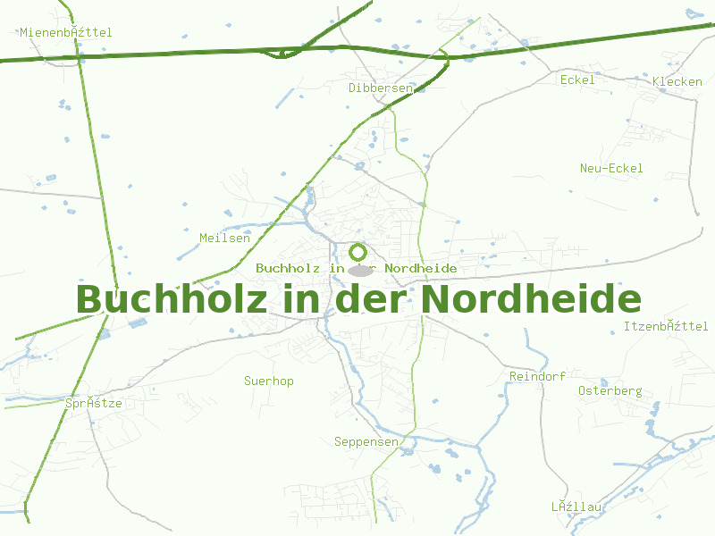 Karte von Buchholz in der Nordheide
