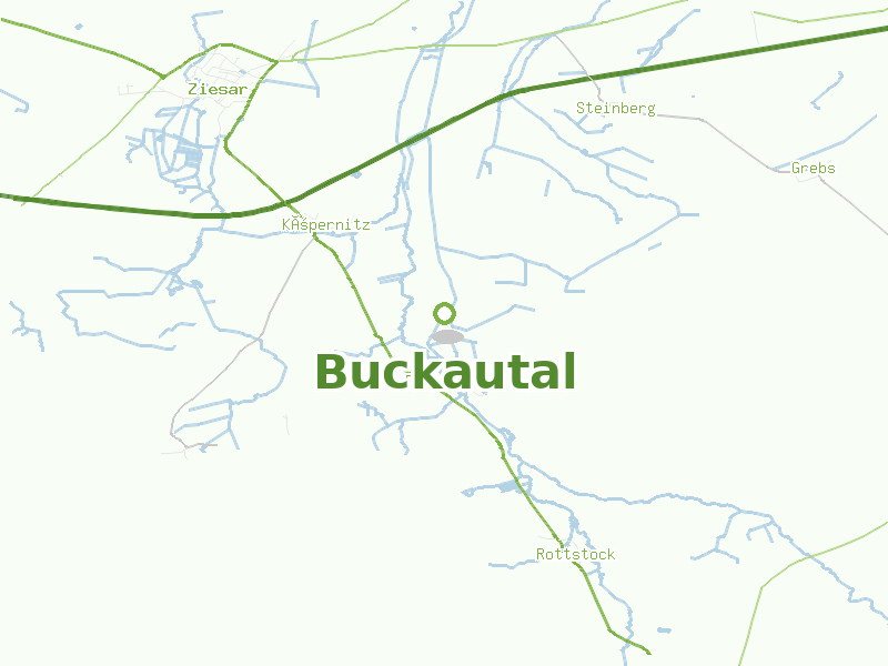 Karte von Buckautal