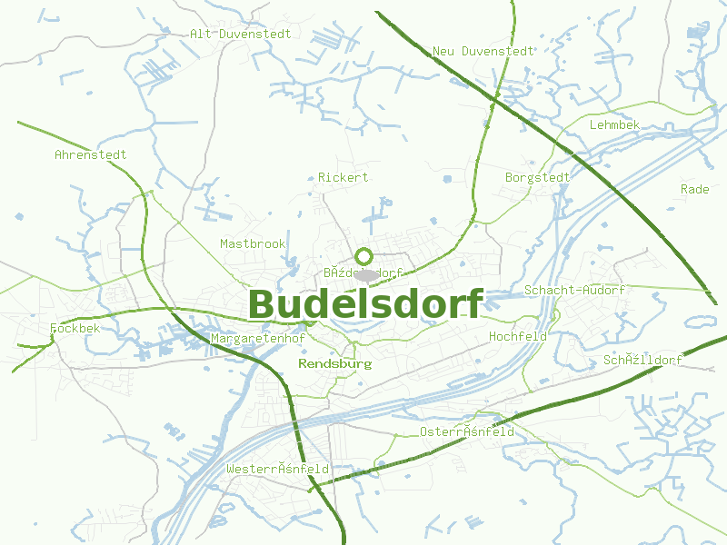 Karte von Budelsdorf