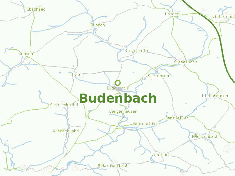 Karte von Budenbach