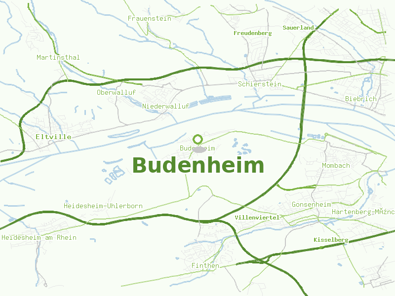Karte von Budenheim