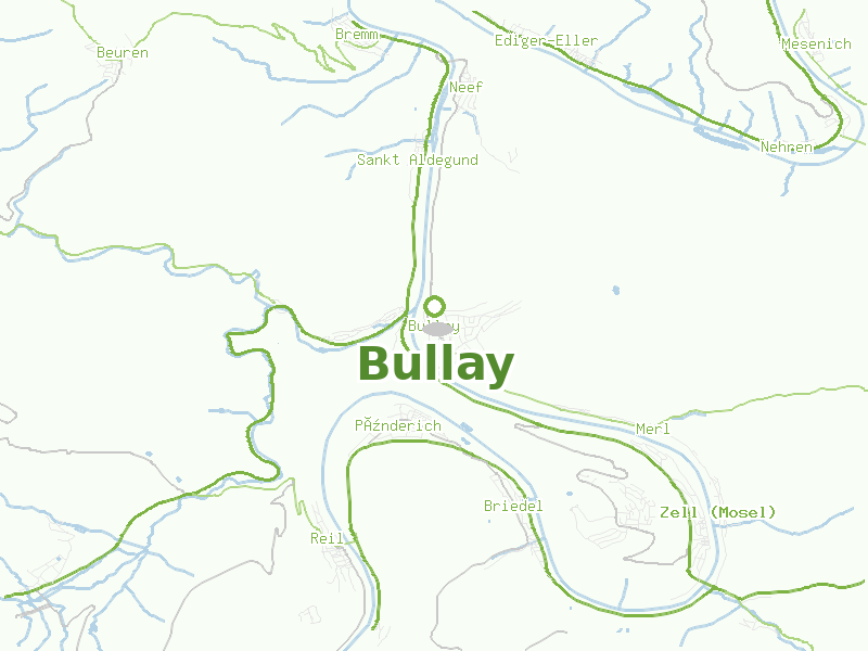 Karte von Bullay
