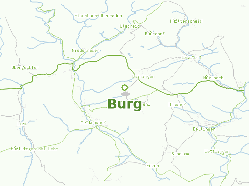Karte von Burg