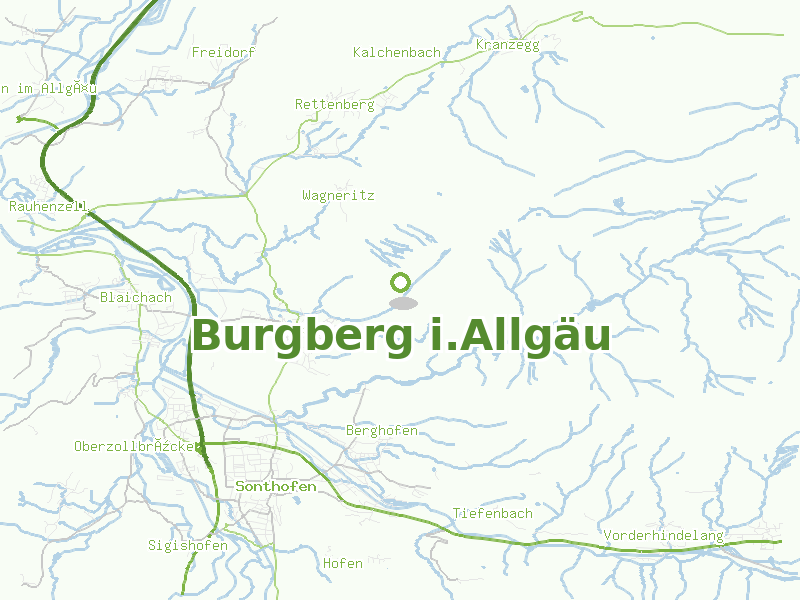Karte von Burgberg i.Allgäu