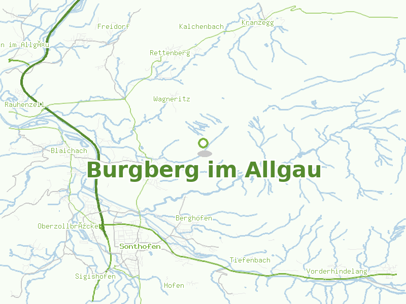 Karte von Burgberg im Allgau