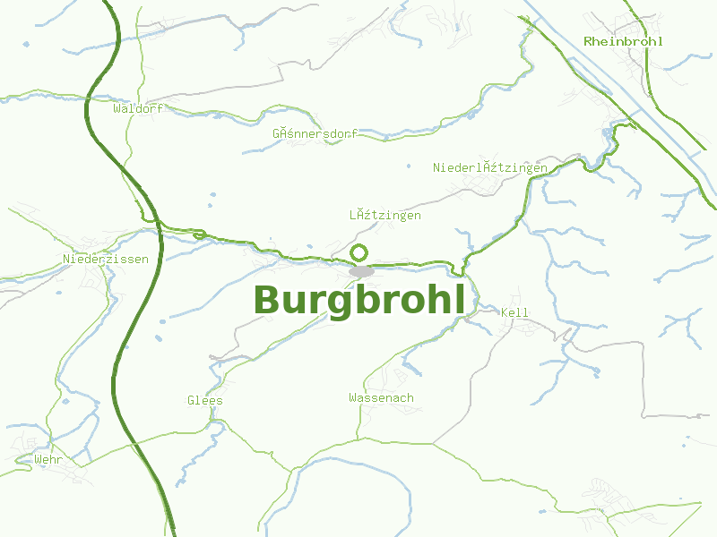 Karte von Burgbrohl